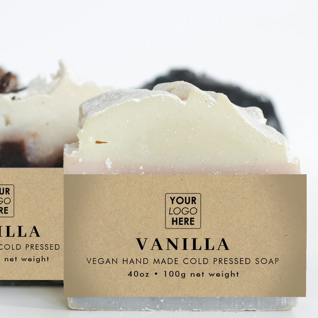 Logo-Seife Bauchband-Produktkennzeichnung Einladungsbanderole (Logo Soap Belly Band Kraft Product Label Wrap)