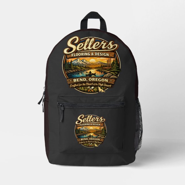 Logo-Shirt  Bedruckter Rucksack (Vorderseite)