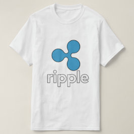 Logo-Shirt der Kräuselungs-XRP - Weiß T-Shirt