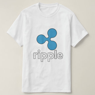 Logo-Shirt der Kräuselungs-XRP - Weiß T-Shirt