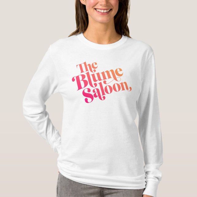Logo-Slouchy Sweatshirt (weiß) T-Shirt (Vorderseite)