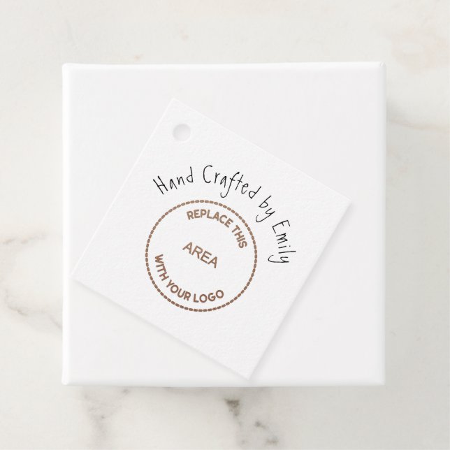 Logo "Small Craft Business Name Thanke Website" Geschenkanhänger (Beispiel)