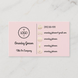 Logo Social Media Gold QR Code Gold Powder Visitenkarte