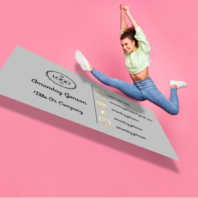 Logo Social Media Gold QR Code Gold YouTubes Visitenkarte (Logo Social Media Gold QR Code Gold YouTubes Business Card)