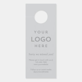 Logo Sorry We Missed You Promotional Business Türanhänger