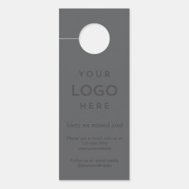 Logo Sorry We Missed You Promotional Business Türanhänger