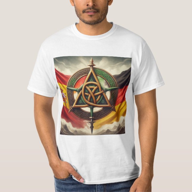 Logo Spanien entdecken T-Shirt (Vorderseite)