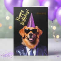 Logo Spaß Funny Golden Retriever Party Geburtstag