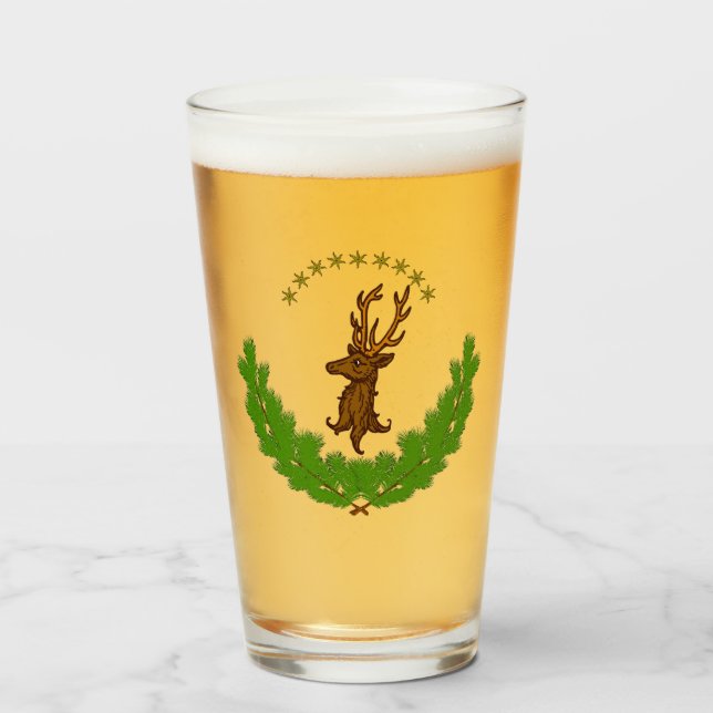 Logo "Stag" Glas (Vorne (Gefüllt))
