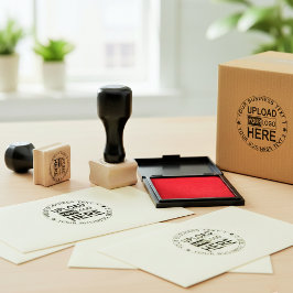 Logo-Stempel hochladen. Benutzerdefinierte Schrift Gummistempel