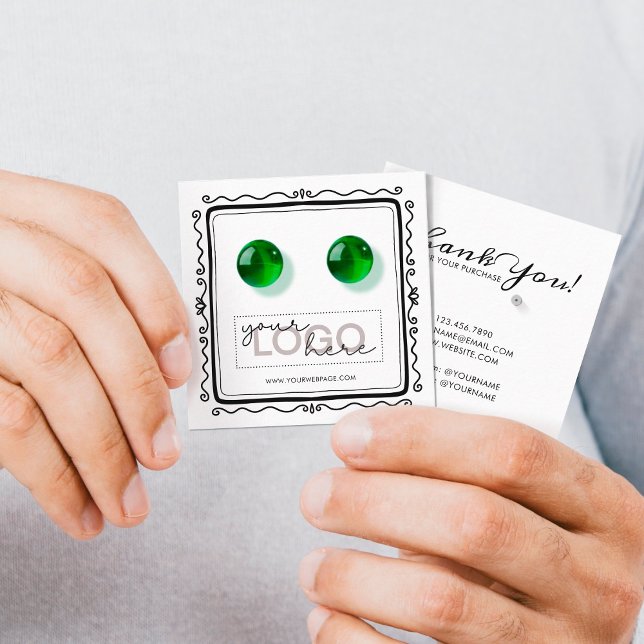 Logo-Studentenring Doodle Square-Karte 03 Pack 25 Telefonnummerkarte (Von Creator hochgeladen)