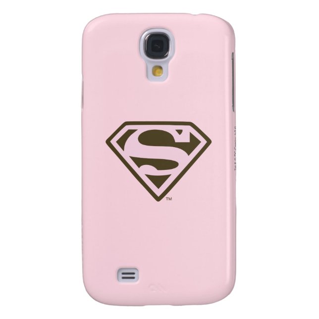 Logo "Supergirl Pink and Brown" Case-Mate Samsung Galaxy Hülle (Rückseite)