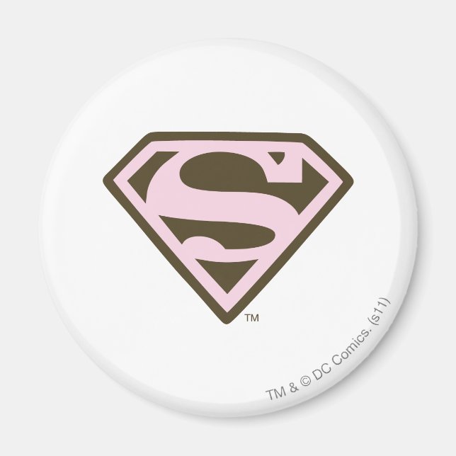 Logo "Supergirl Pink and Brown" Magnet (Vorne)