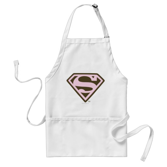 Logo "Supergirl Pink and Brown" Schürze (Vorne)