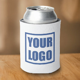 Logo-Swap-Vorlage Doppelseitiges Weiß-Dosenkühler Dosenkühler