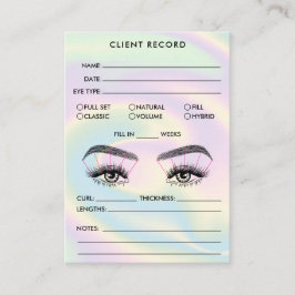 Logo-Symbolleiste für den Lash-Client-Datensatz hi Visitenkarte