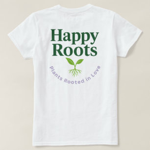 Logo-T-Shirt (Hintergrunddruck) Happy Roots T-Shirt