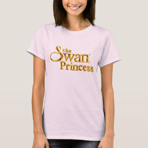 Logo-T - Shirt Schwan-Prinzessin-gefärbte Krawatte
