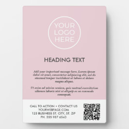 Logo-Tablettsegment für das benutzerdefinierte Ros Fotoplatte