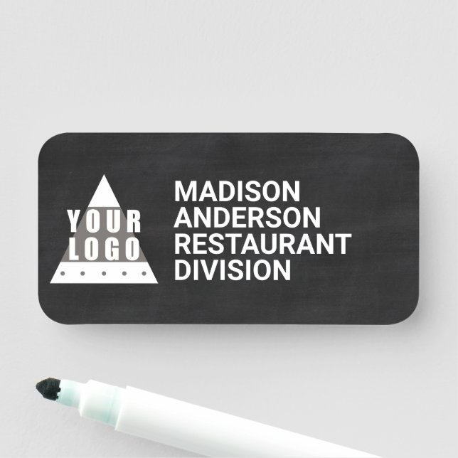 Logo-Tafel-Effekt-coole moderne trocknen Löschen Namensschild (Beispiel)