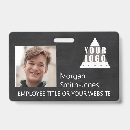 Logo-Tafel-Trendy Geschäfts-Angestellt-Foto Ausweis