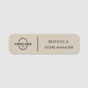 Logo-Tag für moderne Imitate Gold-Business Namensschild