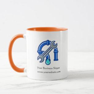 Logo-Tasse für Klempnerunternehmen Tasse