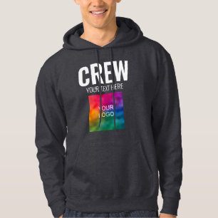 Logo-Text für Vorderseite und Rückseite hinzufügen Hoodie