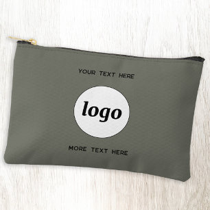 Logo-Text Geschäft Promotional Branding Grün Zubehörtasche