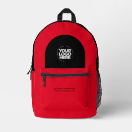Logo, Text, Slogan, Website Bedruckter Rucksack