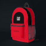 Logo, Text, Slogan, Website Bedruckter Rucksack<br><div class="desc">Dieses berufliche Rucksack mit Firmenlogo und individuellem Text ist leicht zu personalisieren. Sie können Firmennamen, Slogan, Social Media, Website oder weitere Informationen hinzufügen oder löschen. Ein schlichtes und modernes Design in Rot und Schwarz mit einem beruflichen und edgy-Look, perfekt als Werbegeschenk für Mitarbeiter, Kunden, Firmenfeiern, Messen... ... ... ... ......</div>