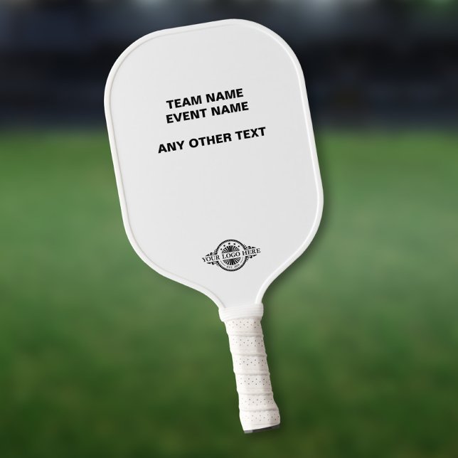 Logo/ Text Uoload Turnier-Event Pickleball Schläger (Von Creator hochgeladen)