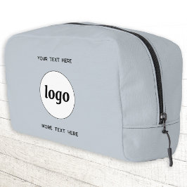 Logo-Text Werbeaktion Blauer Branding Waschbeutel