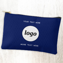 Logo-Text Werbeaktion Branding Navy Blue Zubehörtasche