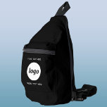 Logo-Text-Werbeaktion für das Markenzeichen Schwar Crossbody Bag<br><div class="desc">Fügen Sie Ihr eigenes Logo und Ihren eigenen Text zu diesem Design hinzu. Entfernen Sie den oberen oder unteren Text, wenn Sie es vorziehen. Minimalistisch und beruflich. Ideal für ein Werbeprodukt für Ihre Mitarbeiter, Mitarbeiter, Kunden und Kunden. Ideal für Messe-, Reise-, Firmen- oder Sportveranstaltungen und Geschenke. Weitere Versionen finden Sie...</div>