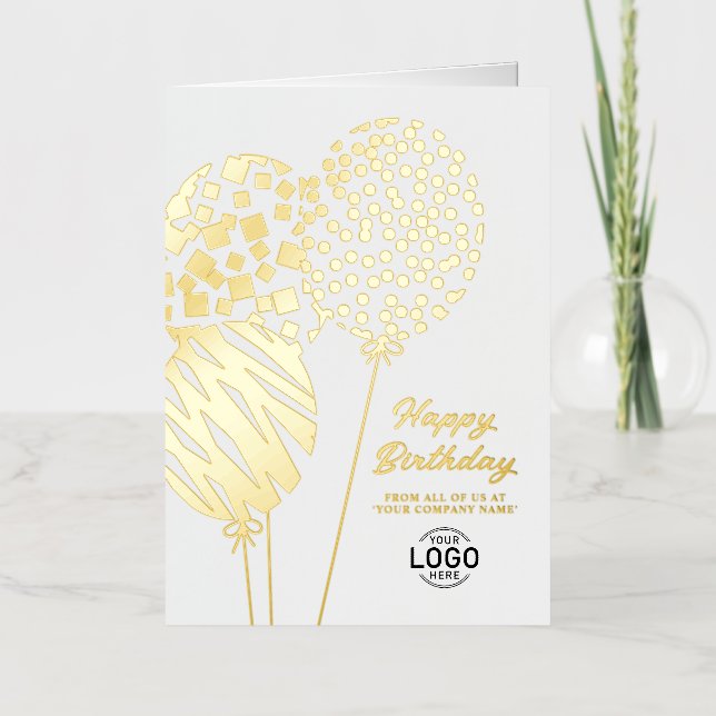 Logo Three Playful Balloons Business Birthday (Vorderseite)