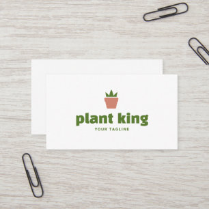 Logo Topfpflanze Pflanzenladen oder Gartenmarke Visitenkarte