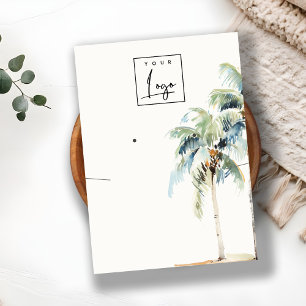 Logo "Tropical Coastal Palm Tree Necklace Earring" Visitenkarte
