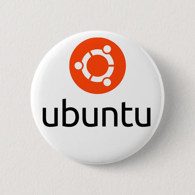 Logo Ubuntus Linux Button (Vorderseite)