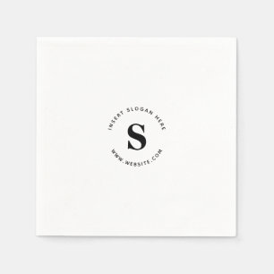 Logo und Firmengeschäft Serviette