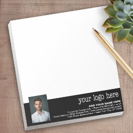 Logo und Foto hinzufügen - Kontaktinformationen fü Notizblock