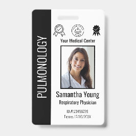 Logo und Foto-ID für personalisierte Krankenhausmi Ausweis