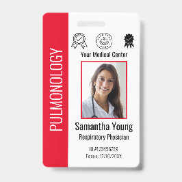 Logo und Foto-ID für personalisierte Krankenhausmi Ausweis