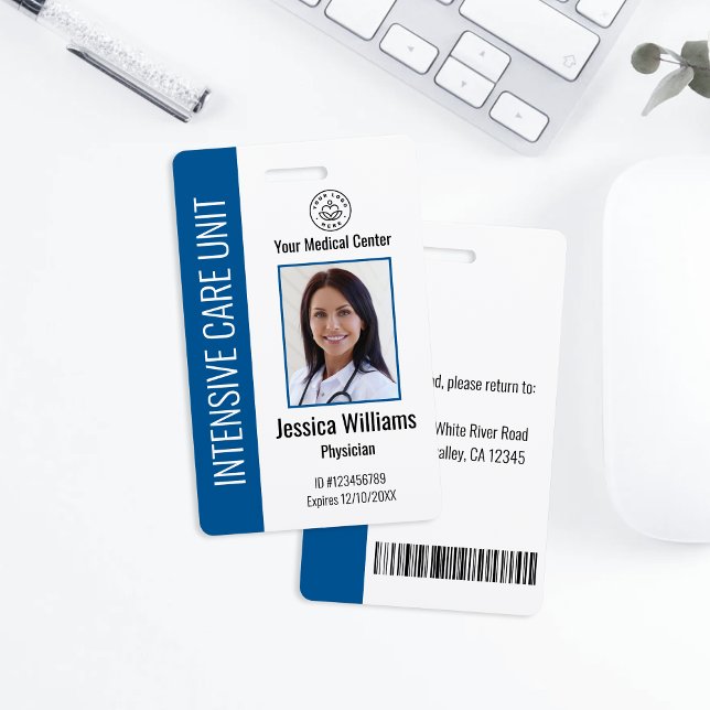 Logo und Foto-ID für personalisierte Krankenhausmi Ausweis (Von Creator hochgeladen)