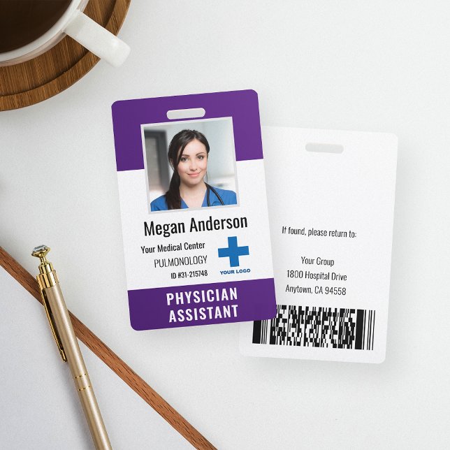 Logo und Foto-ID für personalisierte Krankenhausmi Ausweis (Von Creator hochgeladen)