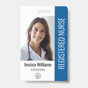 Logo und Foto-ID für personalisierte Krankenhausmi Ausweis