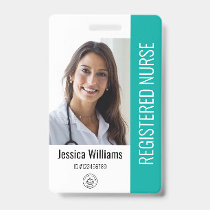 Logo und Foto-ID für personalisierte Krankenhausmi Ausweis