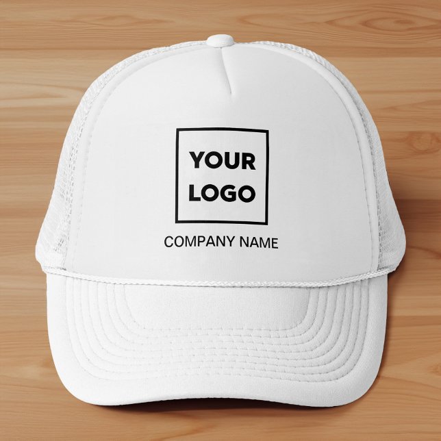Logo und Name oder Text Ihres Unternehmens hinzufü Truckerkappe (Add Your Own Company Logo and Name or Text Trucker Hat, in situ)