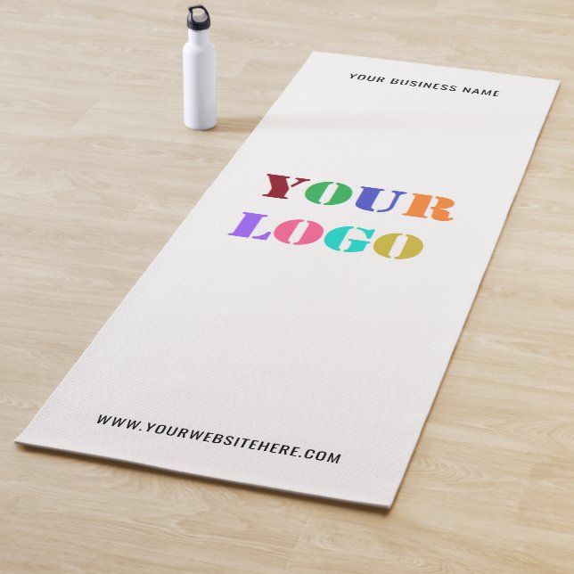 Logo und Text für benutzerdefinierte Unternehmen Y Yogamatte (Beispiel)