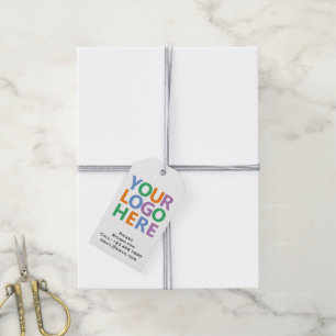 Logo und Text individuell angepasst Geschenkanhänger